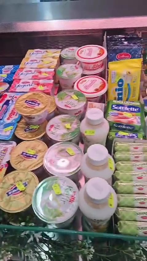 Particolare del banco frigo